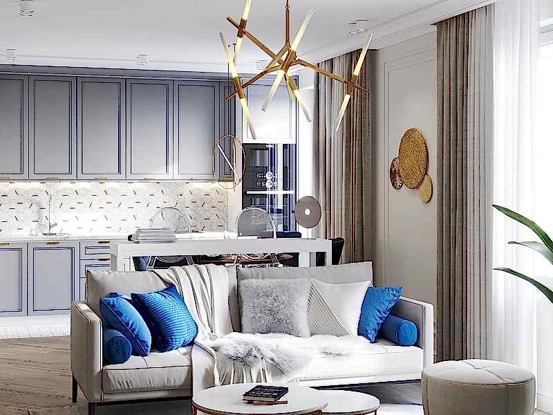 Ремонт под ключ в квартире на Аверкиева